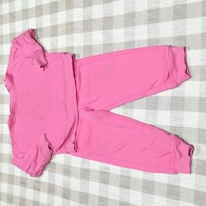 18-24M Primary Pink Matching Sweatsuit set